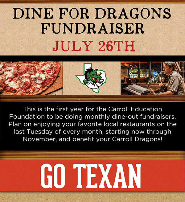 Dine for Dragons Fundraiser
							 See image for full details