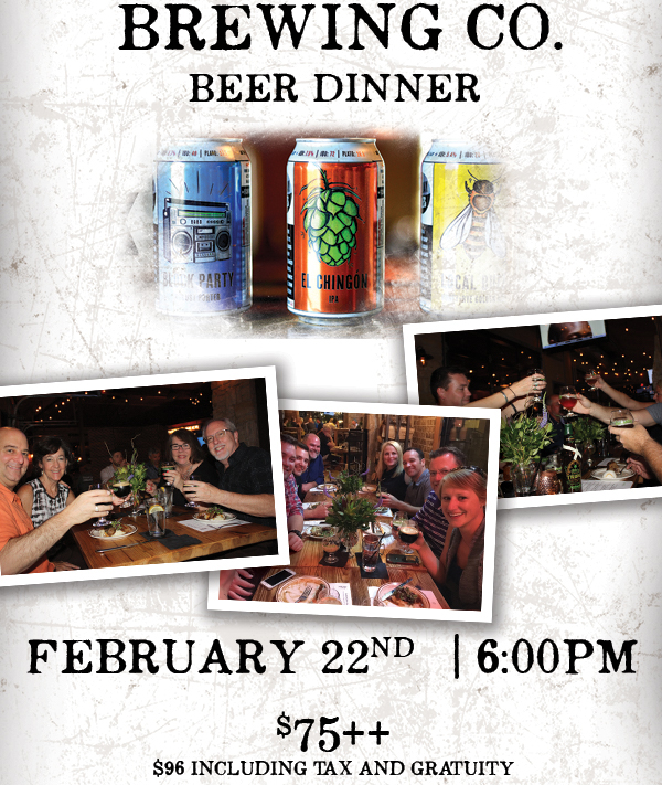 Four Corners Brewing Co
							 Beer Dinner
							 See image for full details