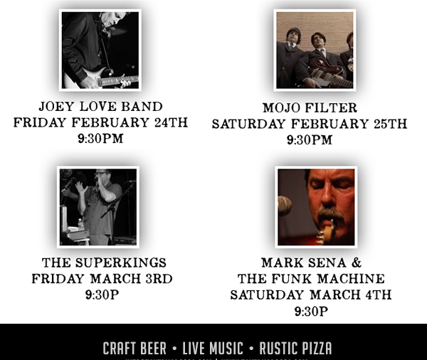 Live Music Schedule
							 See image for full details