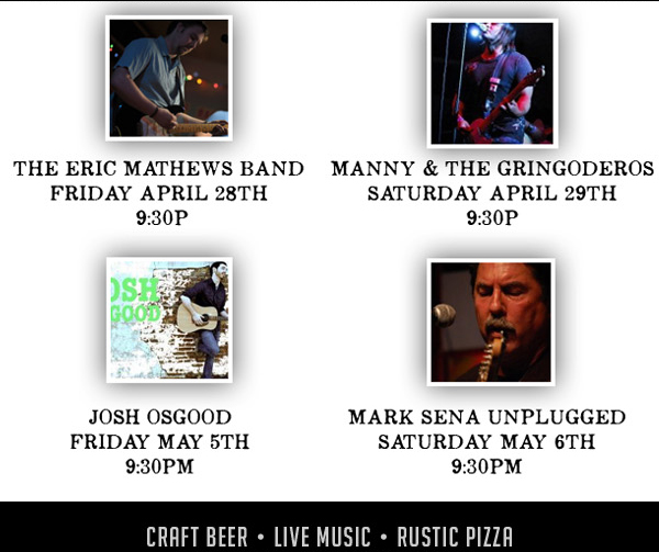 Live Music Schedule
							 See image for full details