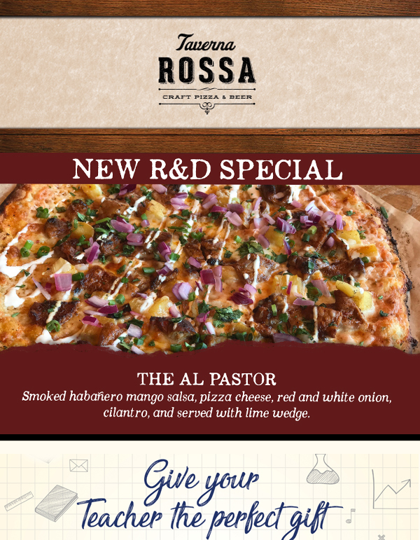 Taverna Rossa
							 Lunch Special
							 See image for full details