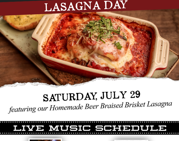 Lasagna Day
							 See image for full details