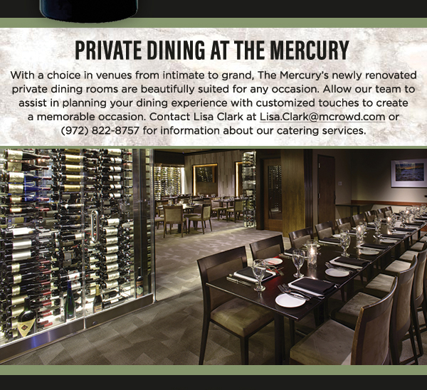 Private Dining at The Mercury
							 See image for full details