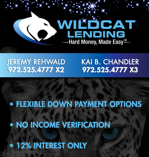 Wildcat Lending
							 Hard Money, Made Easy
							 See image for full details